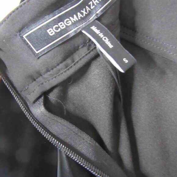 BCBGMAXAZRIA Faux Leather High Waisted Leggings Black Poly Size Small NWT - Picture 5 of 10